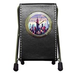 New York Skyline Cityscape Nyc New York City Landmark Pen Holder Desk Clock Front