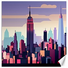 New York Skyline Cityscape Nyc New York City Landmark Canvas 12  X 12 