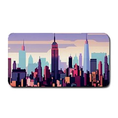 New York Skyline Cityscape Nyc New York City Landmark Medium Bar Mat