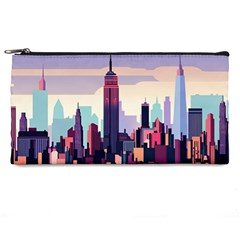 New York Skyline Cityscape Nyc New York City Landmark Pencil Case