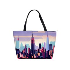 New York Skyline Cityscape Nyc New York City Landmark Classic Shoulder Handbag by Jancukart