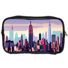 New York Skyline Cityscape Nyc New York City Landmark Toiletries Bag (one Side)