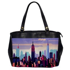 New York Skyline Cityscape Nyc New York City Landmark Oversize Office Handbag