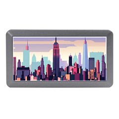 New York Skyline Cityscape Nyc New York City Landmark Memory Card Reader (mini) by Jancukart