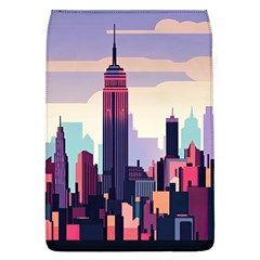 New York Skyline Cityscape Nyc New York City Landmark Removable Flap Cover (l) by Jancukart