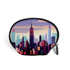 New York Skyline Cityscape Nyc New York City Landmark Accessory Pouch (small)