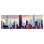 New York Skyline Cityscape Nyc New York City Landmark Banner and Sign 6  x 2  Front