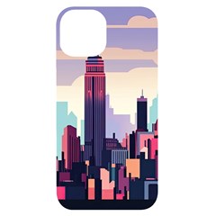 New York Skyline Cityscape Nyc New York City Landmark Iphone 14 Black Uv Print Case