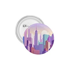 New York Skyline Cityscape Nyc New York City 1.75  Buttons