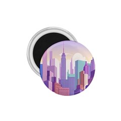 New York Skyline Cityscape Nyc New York City 1.75  Magnets