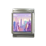 New York Skyline Cityscape Nyc New York City Italian Charm (13mm) Front