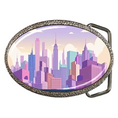 New York Skyline Cityscape Nyc New York City Belt Buckles