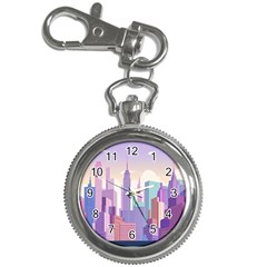 New York Skyline Cityscape Nyc New York City Key Chain Watches by Jancukart