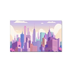 New York Skyline Cityscape Nyc New York City Sticker (Rectangular)