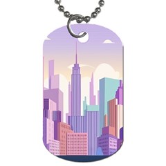 New York Skyline Cityscape Nyc New York City Dog Tag (One Side)