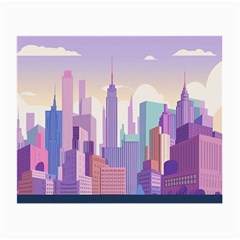 New York Skyline Cityscape Nyc New York City Small Glasses Cloth