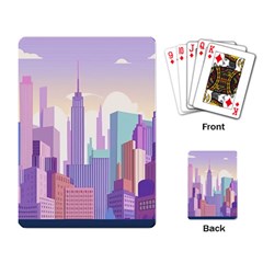 New York Skyline Cityscape Nyc New York City Playing Cards Single Design (rectangle)