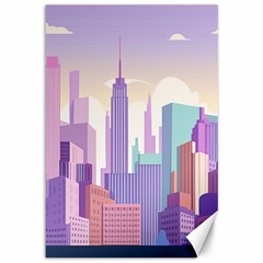 New York Skyline Cityscape Nyc New York City Canvas 12  x 18 