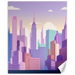 New York Skyline Cityscape Nyc New York City Canvas 16  x 20 