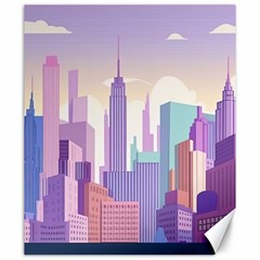 New York Skyline Cityscape Nyc New York City Canvas 20  x 24 