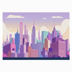 New York Skyline Cityscape Nyc New York City Large Glasses Cloth