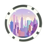 New York Skyline Cityscape Nyc New York City Poker Chip Card Guard Back