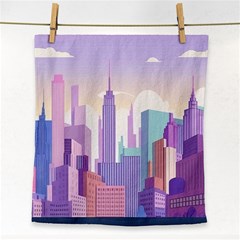 New York Skyline Cityscape Nyc New York City Face Towel