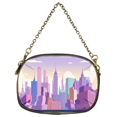 New York Skyline Cityscape Nyc New York City Chain Purse (One Side)