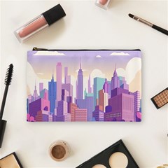 New York Skyline Cityscape Nyc New York City Cosmetic Bag (medium) by Jancukart