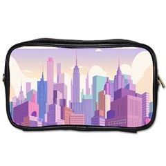 New York Skyline Cityscape Nyc New York City Toiletries Bag (Two Sides)