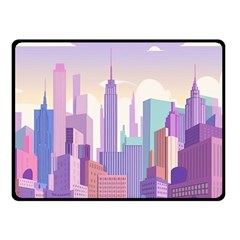 New York Skyline Cityscape Nyc New York City Fleece Blanket (Small)