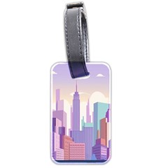 New York Skyline Cityscape Nyc New York City Luggage Tag (two sides)