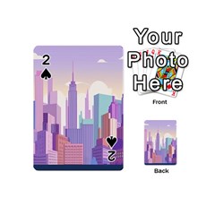 New York Skyline Cityscape Nyc New York City Playing Cards 54 Designs (Mini)