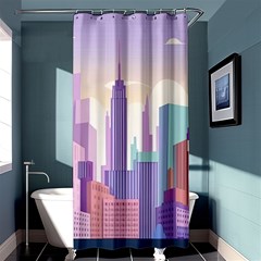 New York Skyline Cityscape Nyc New York City Shower Curtain 36  X 72  (stall) 