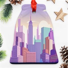 New York Skyline Cityscape Nyc New York City Ornament (Bell)