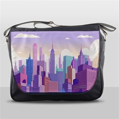 New York Skyline Cityscape Nyc New York City Messenger Bag