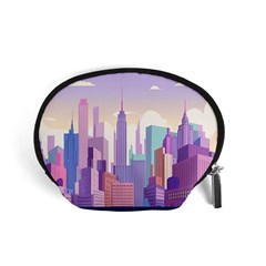 New York Skyline Cityscape Nyc New York City Accessory Pouch (Small)