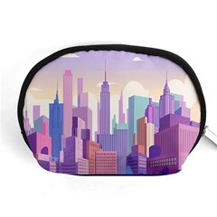 New York Skyline Cityscape Nyc New York City Accessory Pouch (Medium)