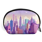 New York Skyline Cityscape Nyc New York City Accessory Pouch (Large) Front