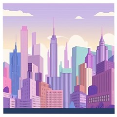 New York Skyline Cityscape Nyc New York City Wooden Puzzle Square