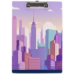 New York Skyline Cityscape Nyc New York City A4 Acrylic Clipboard by Jancukart