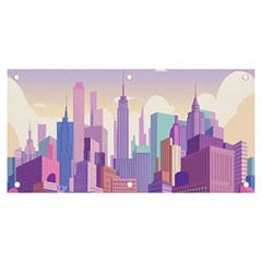 New York Skyline Cityscape Nyc New York City Banner and Sign 6  x 3 