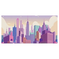 New York Skyline Cityscape Nyc New York City Banner and Sign 8  x 4 