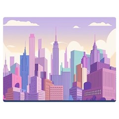 New York Skyline Cityscape Nyc New York City Premium Plush Fleece Blanket (Extra Small)