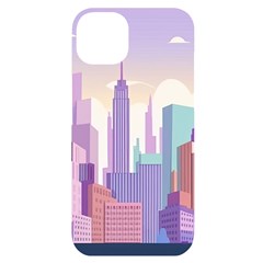 New York Skyline Cityscape Nyc New York City Iphone 14 Plus Black Uv Print Case by Jancukart