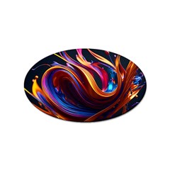 Waves Splash Liquid Paint Wall Sticker Oval (100 Pack) by Jancukart