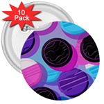 Cookies Chocolate Cookies Sweets Snacks Baked Goods 3  Buttons (10 pack)  Front