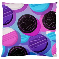 Cookies Chocolate Cookies Sweets Snacks Baked Goods Large Cushion Case (one Side)