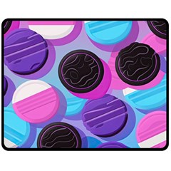 Cookies Chocolate Cookies Sweets Snacks Baked Goods Two Sides Fleece Blanket (medium)