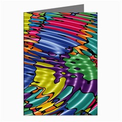 Waves Particles Vibration Atom Physics Technology Greeting Cards (pkg Of 8) by Jancukart